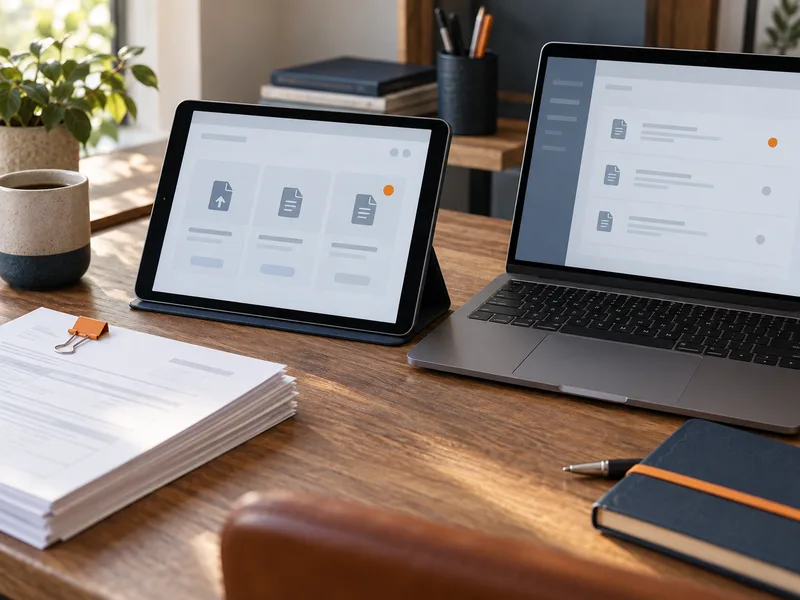 Illustrative connected portal workspace
